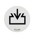 Alu Plaettchen mit Einfuellsymbol EL 747.1 thumbnail