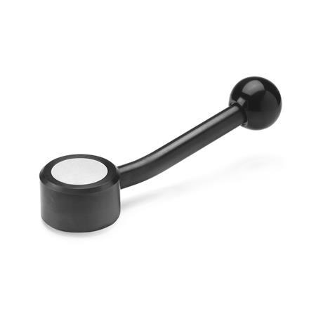 Flat Adjustable Tension Levers with threaded insert GN 125