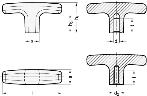T Handles GN 563.2 sketch
