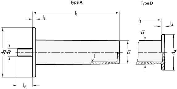 Cylindrical Handles GN 539.2 sketch