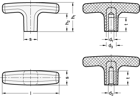 T Handles GN 563 sketch