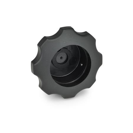 Handwheels plastic  bushing Stainless Steel GN 577.8