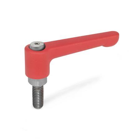 Flat Adjustable Hand Levers GN 302.1