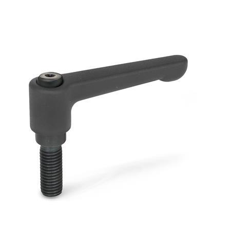 Flat Adjustable Hand Levers GN 302