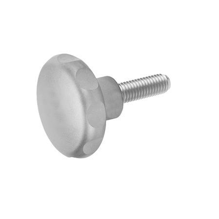 Stainless Steel Star Knobs with Threaded Stud GN 5335