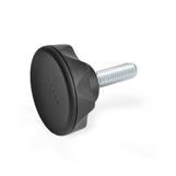 Star Knobs with Threaded Stud threaded stud steel  zinc plated GN 636.4 thumbnail