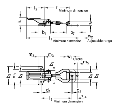 Toggle Latches GN 831.1 sketch