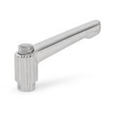 Adjustable Stainless Steel Hand Levers with bushing GN 300.6 thumbnail