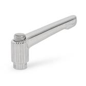 Adjustable Stainless Steel Hand Levers with bushing GN 300.6 thumbnail