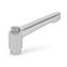 Adjustable Stainless Steel Hand Levers with bushing GN 300.6 thumbnail