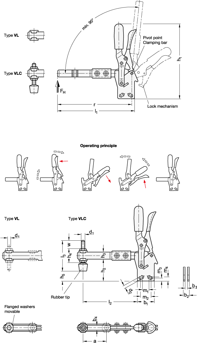 Toggle Clamps GN 810.4 sketch