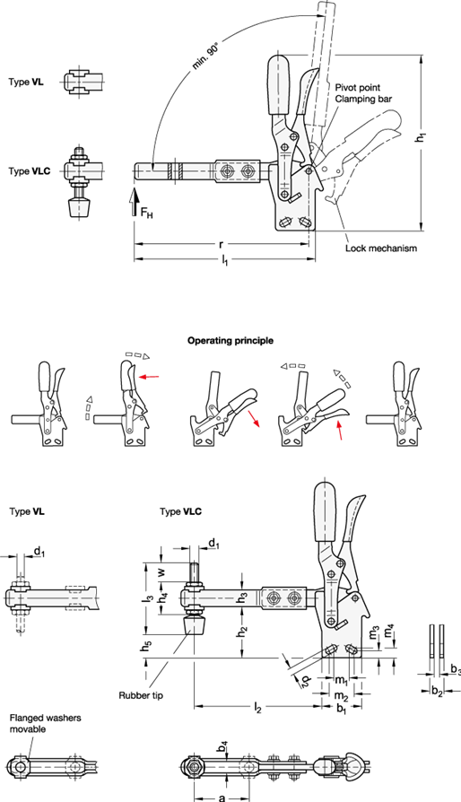 Toggle Clamps GN 810.4 sketch