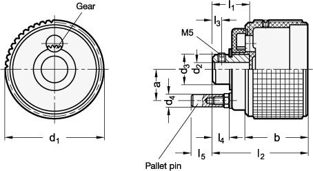 Hand Knobs plastic GN 534.9 sketch