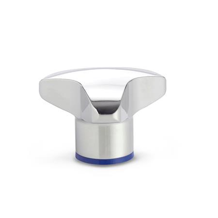 Stainless Steel Three Lobed Knobs GN 5445
