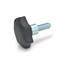 Star Knobs threaded stud steel  zinc plated GN 6336.4 thumbnail