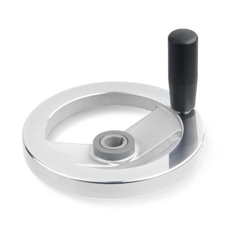 Safety Handwheels aluminium  rim polished GN 322.5