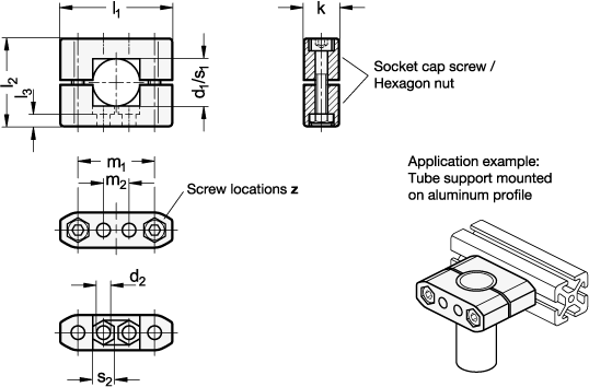 Tube Supports GN 231 sketch