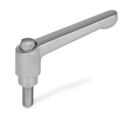 Adjustable Stainless Steel Hand Levers GN 911.3