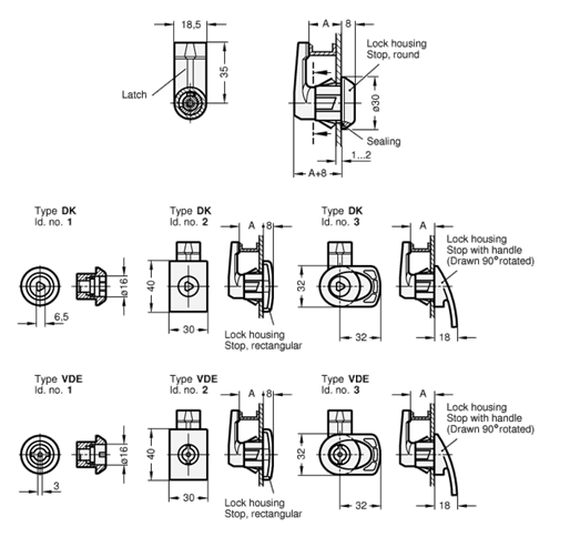 Latches GN 115.5 sketch