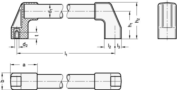 Buegelgriffe GN 667.2 Skizze