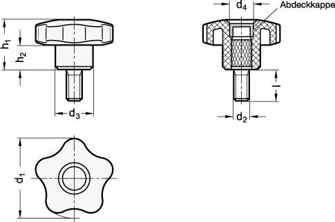 Sterngriffschrauben GN 5337.2 Skizze