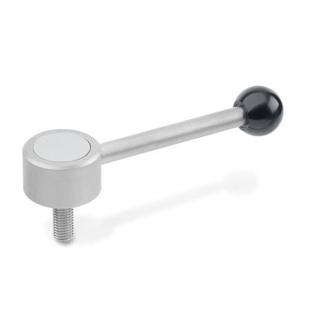 Flat Adjustable Stainless Steel Tension Levers GN 125.5