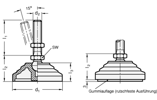 Gelenkfuesse GN 344.5 Skizze