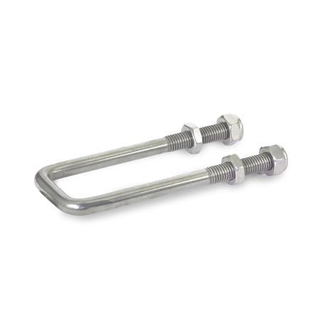 Stainless Steel Square U Bolts GN 951.2