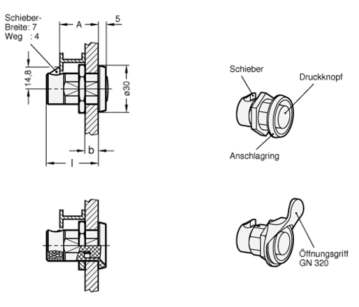 Schnappverschluesse GN 315.1 Skizze