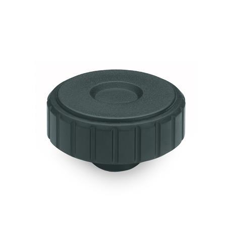Softline Knurled Knobs bushing in brass GN 4534
