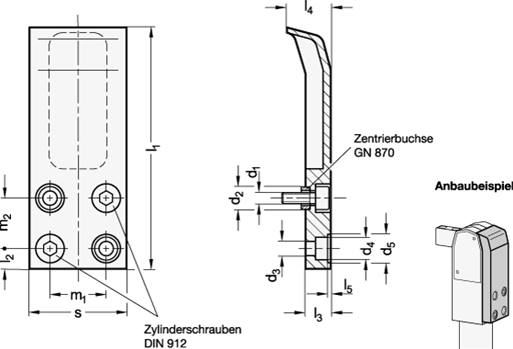 Schutzabdeckungen GN 864.1 Skizze