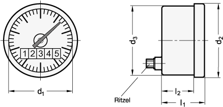 Stellungsanzeiger GN 000.13 Skizze