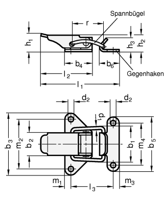 Spannverschluesse GN 832.2 Skizze