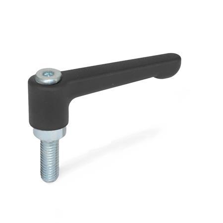 Flat Adjustable Hand Levers GN 302.2