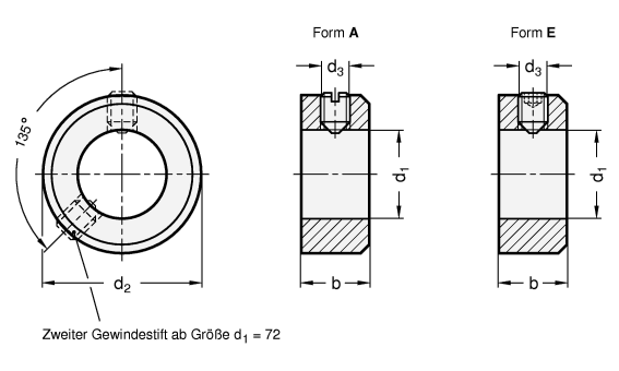 Stellringe GN 705 Skizze