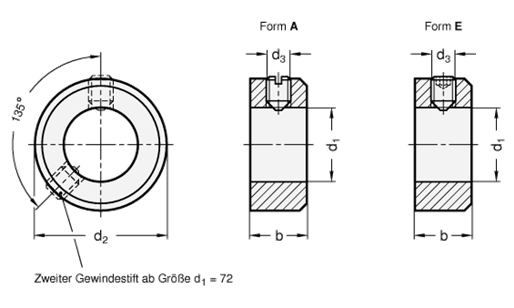 Stellringe GN 705 Skizze