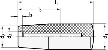 Zylinderknoepfe mit Gewinde GN 519 Skizze