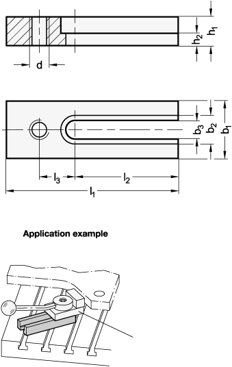 Slotted Support Blocks GN 9190.3 sketch