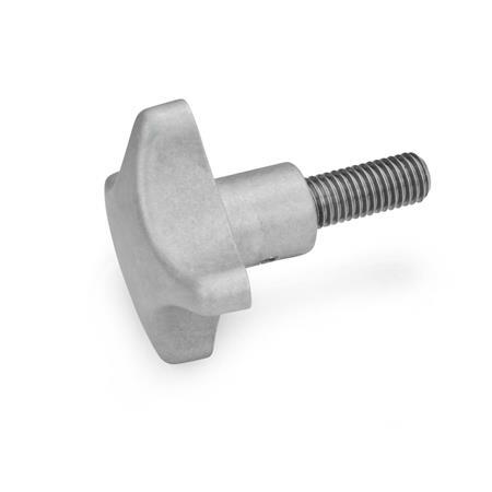 Hand Knobs  threaded stud Stainless Steel GN 6335.5