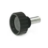 Knurled Screws threaded stud steel  zinc plated GN 591 thumbnail