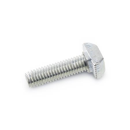 T Slot Bolts Steel  zinc plated GN 505.4