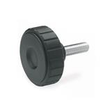 Softline Knurled Knobs with Threaded Stud threaded stud steel zinc plated GN 4534 thumbnail