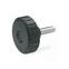 Softline Knurled Knobs with Threaded Stud threaded stud steel zinc plated GN 4534 thumbnail