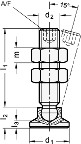 Clamping Screws Steel blackened GN 903 sketch