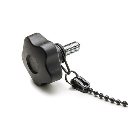 Star Knobs with Threaded Stud plastic  threaded stud steel  zinc plated GN 5337.13
