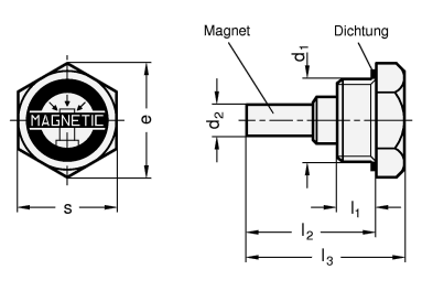 Magnetstopfen GN 554 Skizze