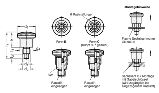 Miniraster GN 822.7 Skizze