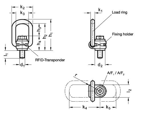 Load Rings Rotating GN 586.1 sketch
