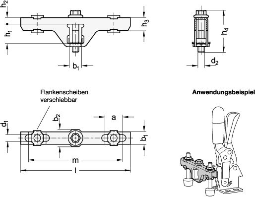 Spannarmverbreiterungen GN 801.1 Skizze