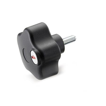 Safety Star Knobs with Threaded Stud GN 5337.9